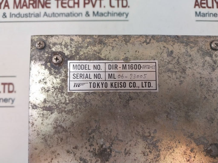 Tokyo Keiso Dir-m1600-sptii-lt Monitor For Cargo Tank Level And Temperature