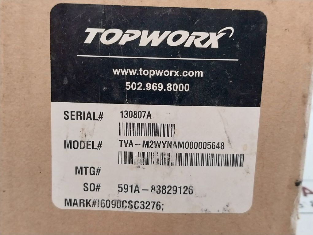 Topworx Tva-m2Wynam000005648 Fisher Controls Division
