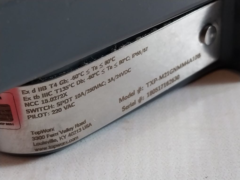 Topworx Txp-m21Gnmm4A1 Limit Switch W/ Solenoid Box