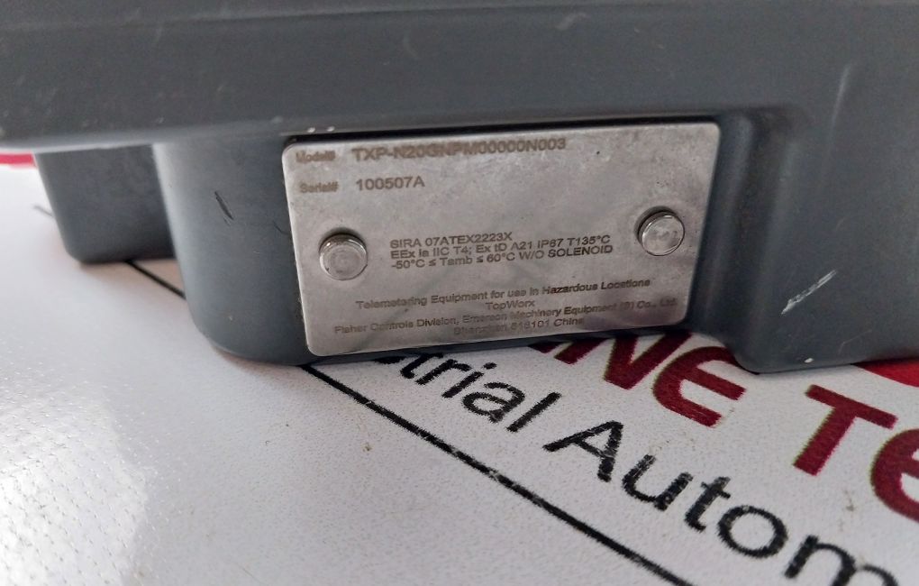 Topworx Txp-n20Gnpm00000N003 Discrete Valve Control