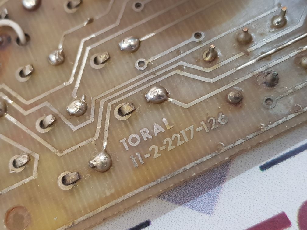 Toral 11-2-2217-126 Pcb Card