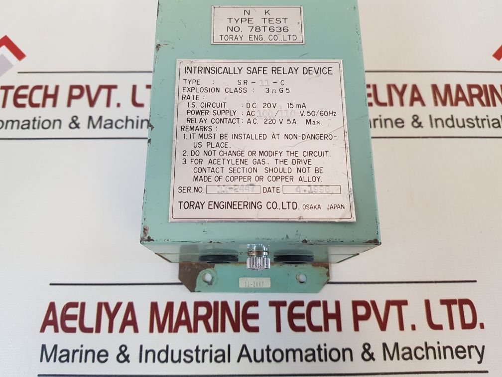 Toray Sr-11-c Intrinsically Safe Relay Device