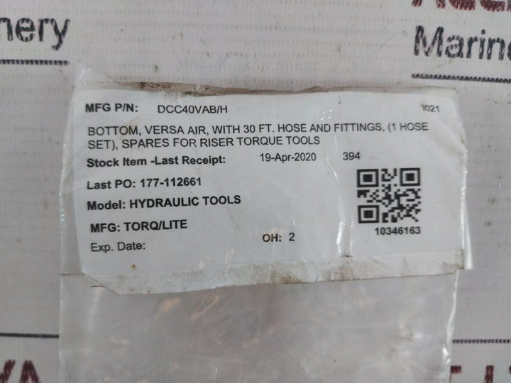Torq/Lite Dcc40Vab/H Hydraulic Tools Versa Air Button With Hose