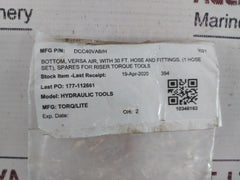 Torq/Lite Dcc40Vab/H Hydraulic Tools Versa Air Button With Hose