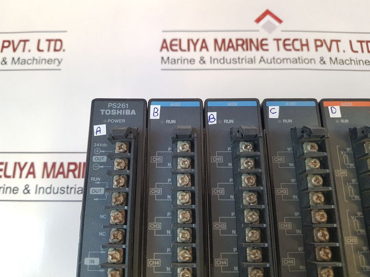 Toshiba Ex10*Ubb2 With Ps261,Ai32,Ai31,Ao32,Do32 Module Rack