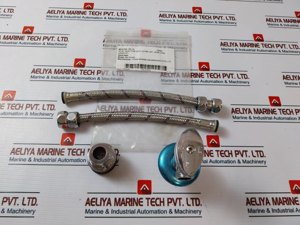 Toto T62-16 Inlet Spud Hose 582-pc002 Set