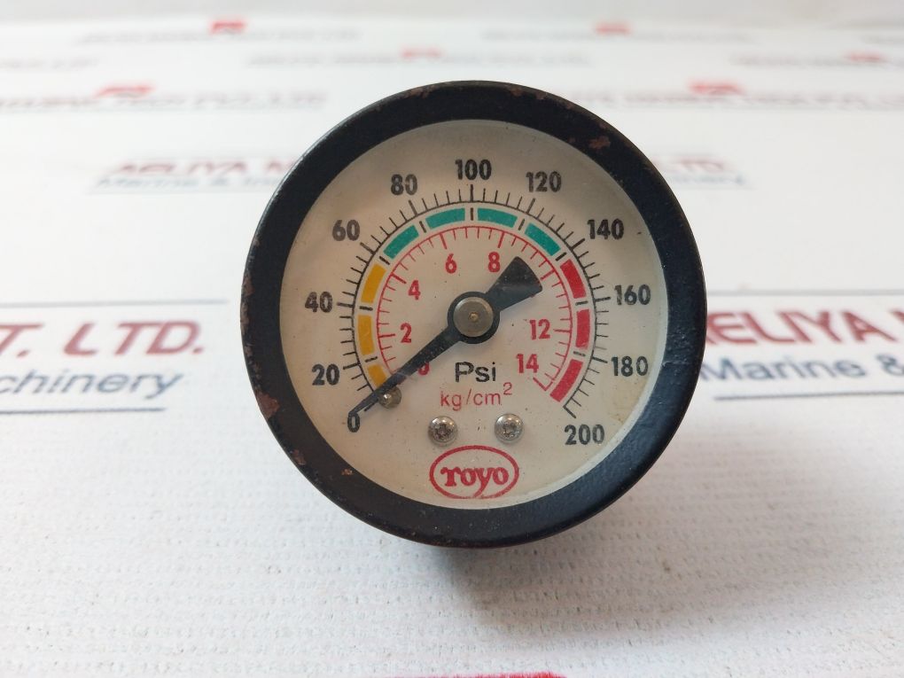 Toyo 0-200 Psi Pressure Gauge