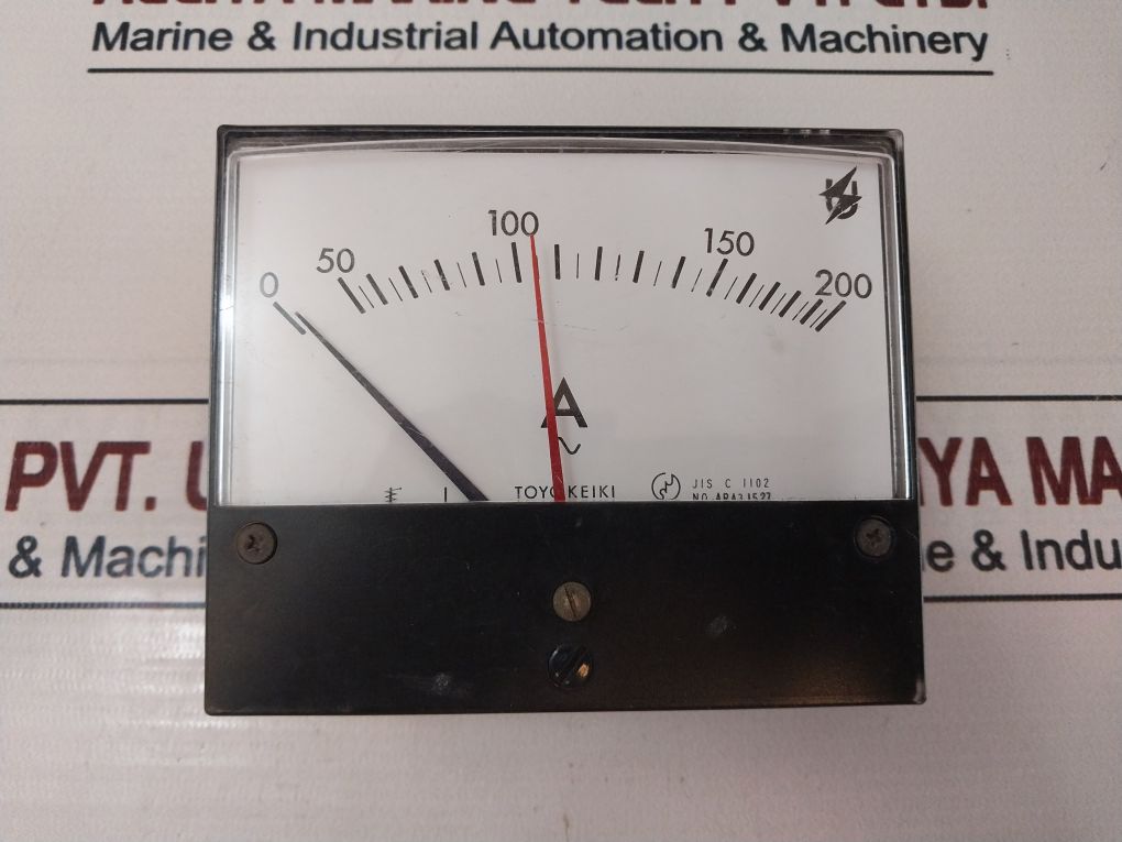 Toyo Keiki Acf-12N 0-200 A Ammeter Ara31527