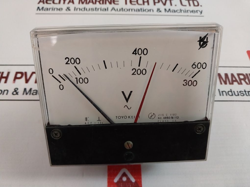 Toyo Keiki Acf-12N Volt Meter 0-600 V