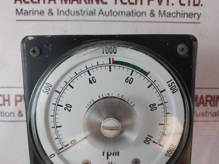 Toyo Keiki Dvf-11 Meter 0-2000 Hz