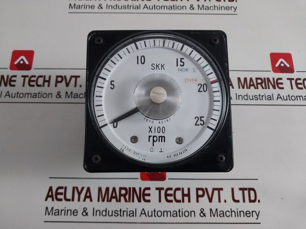 Toyo Keiki Dvf-11 Rpm Meter 0 To 25 X100 Rpm