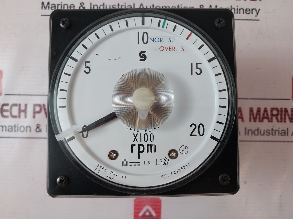 Toyo Keiki Dvf-11 Meter 0-20 X100 Rpm