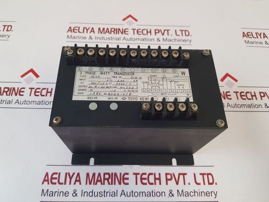 Toyo Keiki Eg-3A 3-phase Watt Transducer 0~1600 Kw