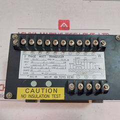 Toyo Keiki Eg-3At-sd 3 Phase Watt Transducer