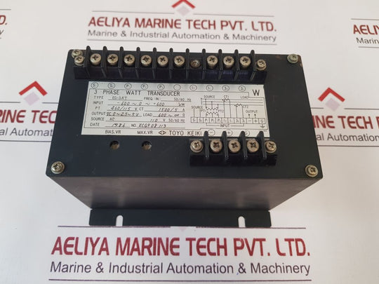 Toyo Keiki Eg-3At 3-phase Watt Transducer