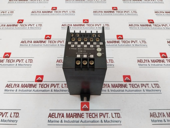 Toyo Keiki Egm-23 3-phase Watt Transducer 100/110 Vac