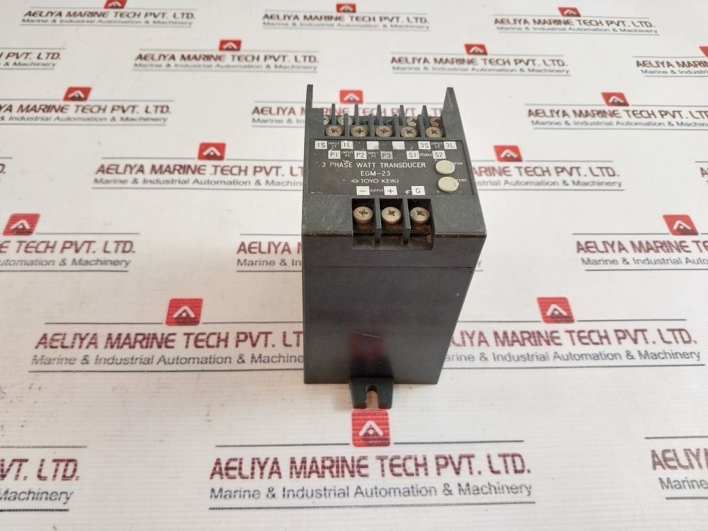 Toyo Keiki Egm-23 3-phase Watt Transducer 100/110 Vac 5A