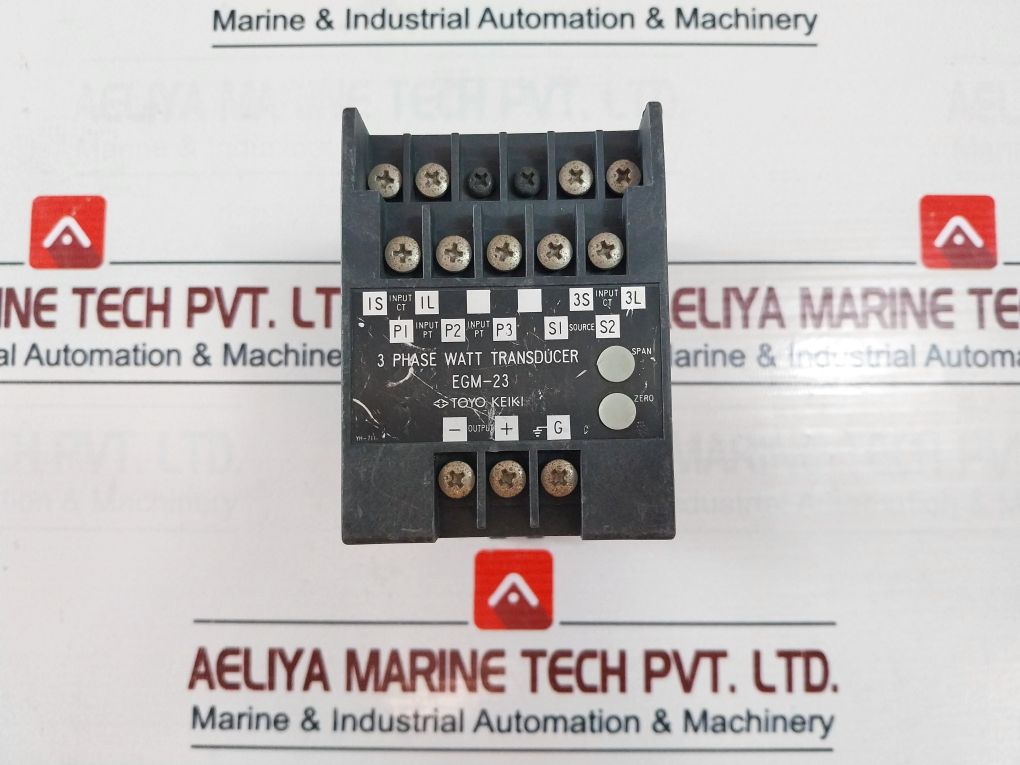 Toyo Keiki Egm-23 3 Phase Watt Transducer Ac 100/110V 50/60Hz