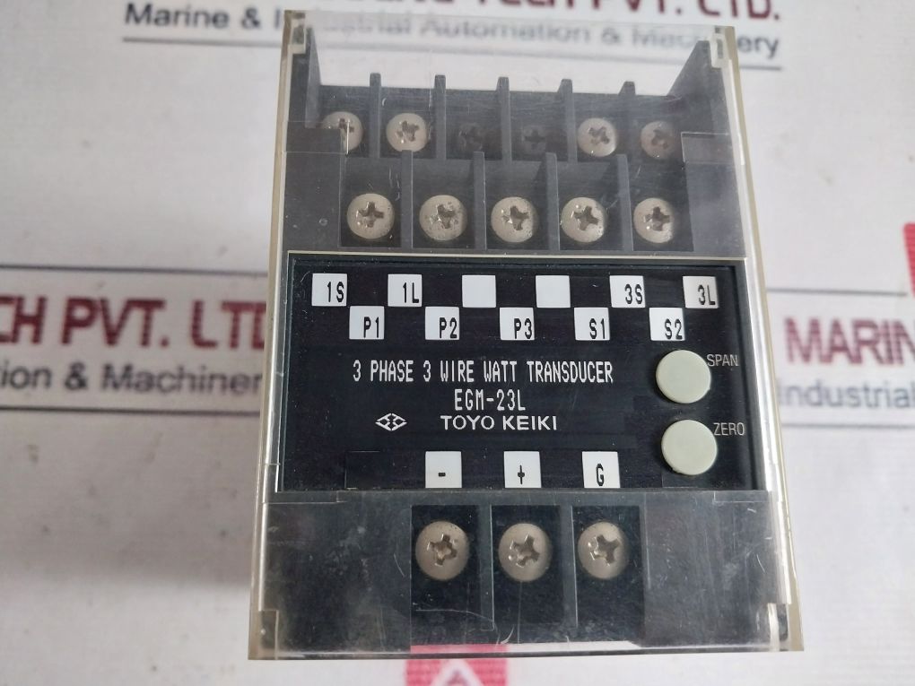 Toyo Keiki Egm-23L 3 Phase 3 Wire Watt Transducer