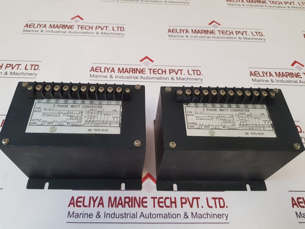 Toyo Keiki El-3T 3-phase Watt Converter 0~1800 Kw