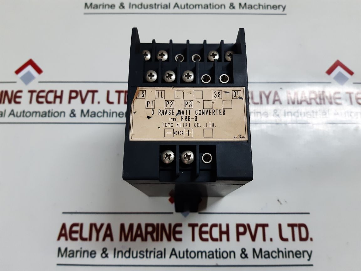 Toyo Keiki Erg-3 3 Phase Watt Converter
