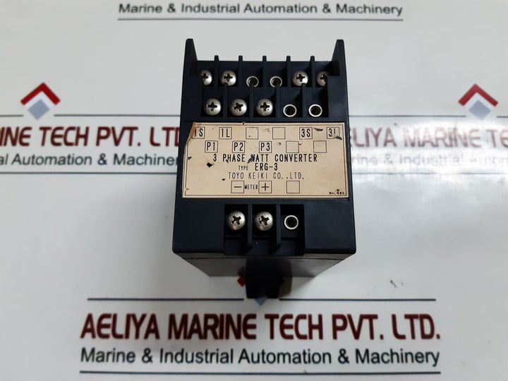 Toyo Keiki Erg-3 3 Phase Watt Converter
