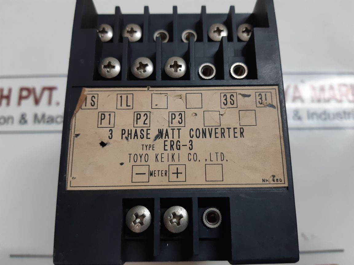 Toyo Keiki Erg-3 3-phase Watt Converter 115V 5A