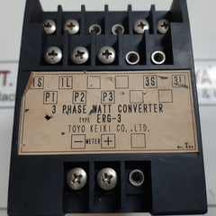 Toyo Keiki Erg-3 3-phase Watt Converter 115V 5A