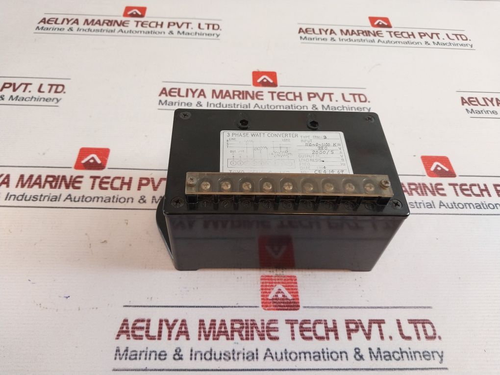Toyo Keiki Erm-3 3 Phase Watt Converter