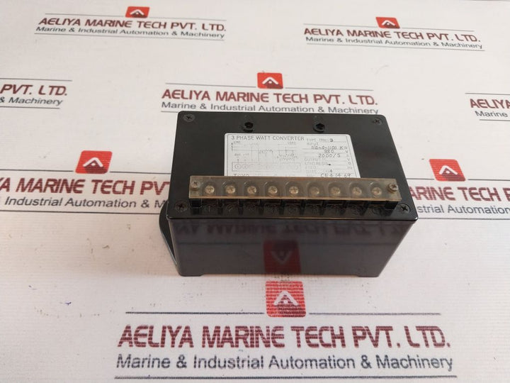 Toyo Keiki Erm-3 3 Phase Watt Converter