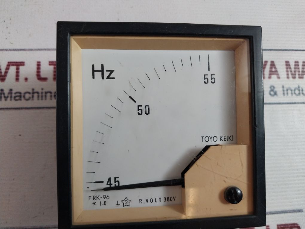 Toyo Keiki Frk-96 Hz Frequency Meter 45-55 Hz