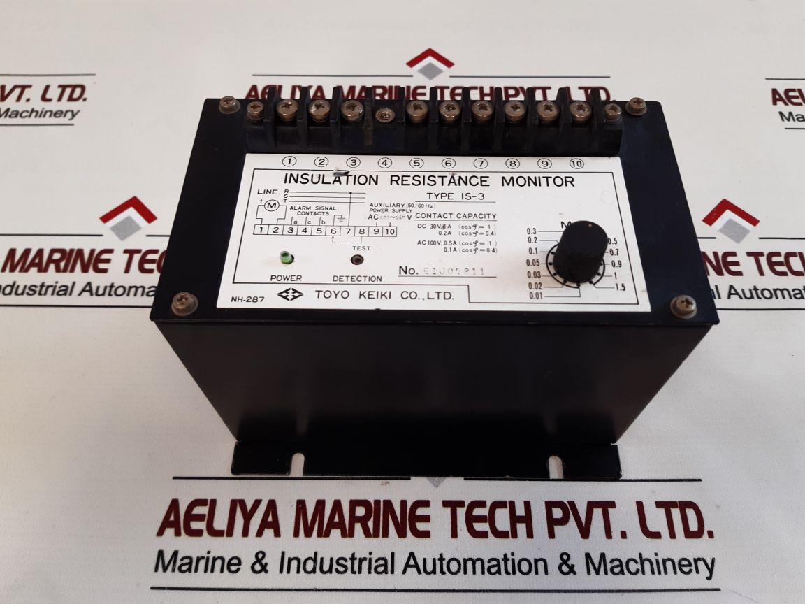 Toyo Keiki Is-3 Insulation Resistance Monitor