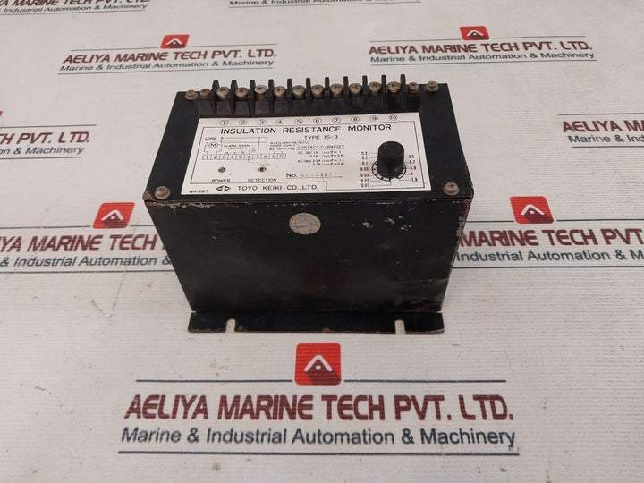 Toyo Keiki Is-3 Insulation Resistance Monitor