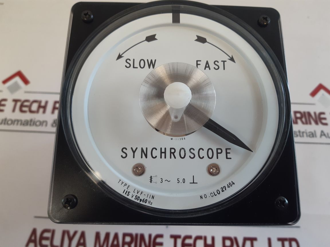 Toyo Keiki Lvf-iin Synchroscope Synchrometer Indicator