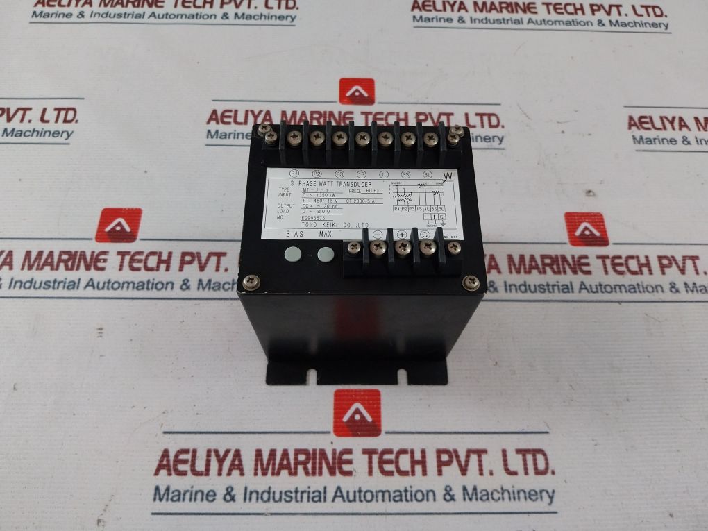 Toyo Keiki Mt-2-1 3 Phase Watt Transducer 60Hz
