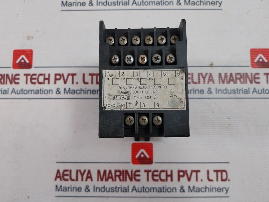 Toyo Keiki Rg-3 Grounding Resistance Meter Ac440V