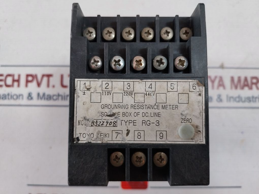 Toyo Keiki Rg-3 Grounding Resistance Meter Ac440V