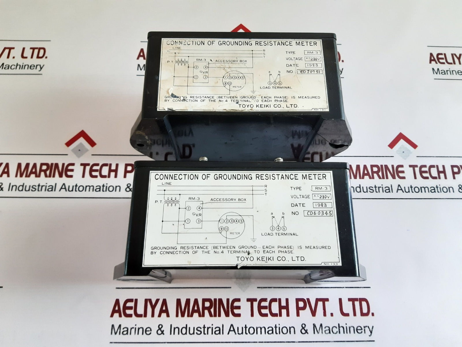 Toyo Rm-3 Connection Of Grounding Resistance Meter 230V