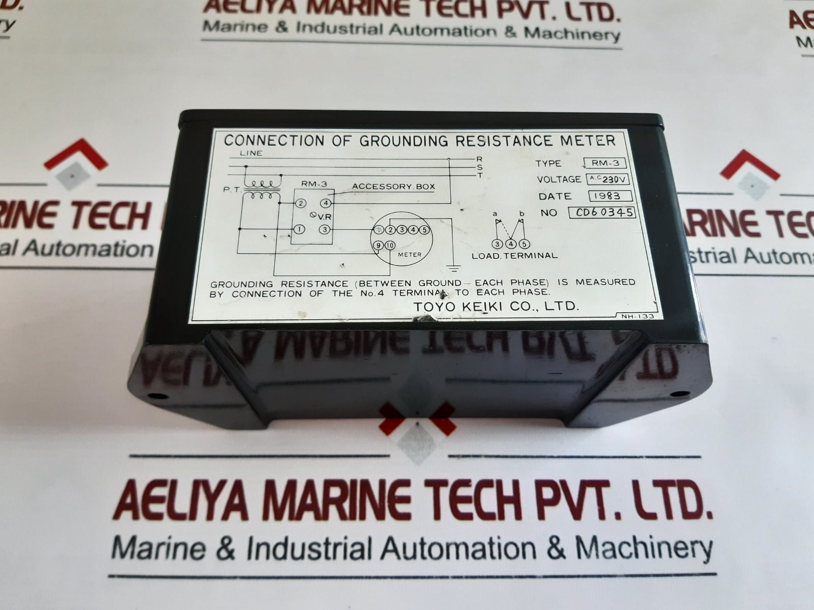 Toyo Rm-3 Connection Of Grounding Resistance Meter 230V