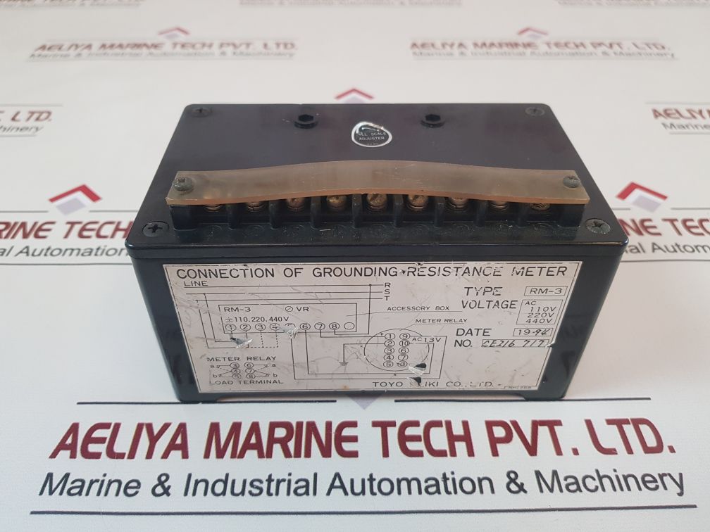 Toyo Rm-3 Connection Of Grounding Resistance Meter Nh-288