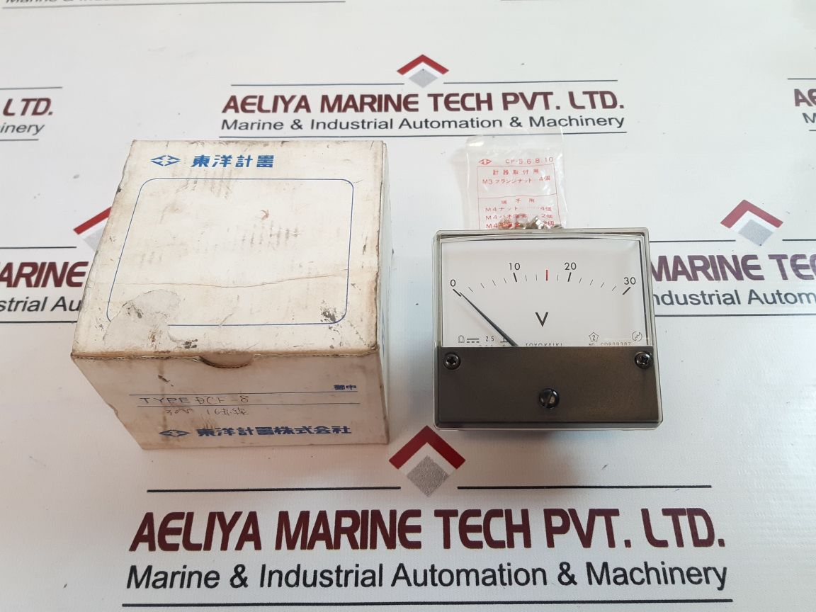 Toyokeiki Dcf-8 Voltmeter 0 To 30V