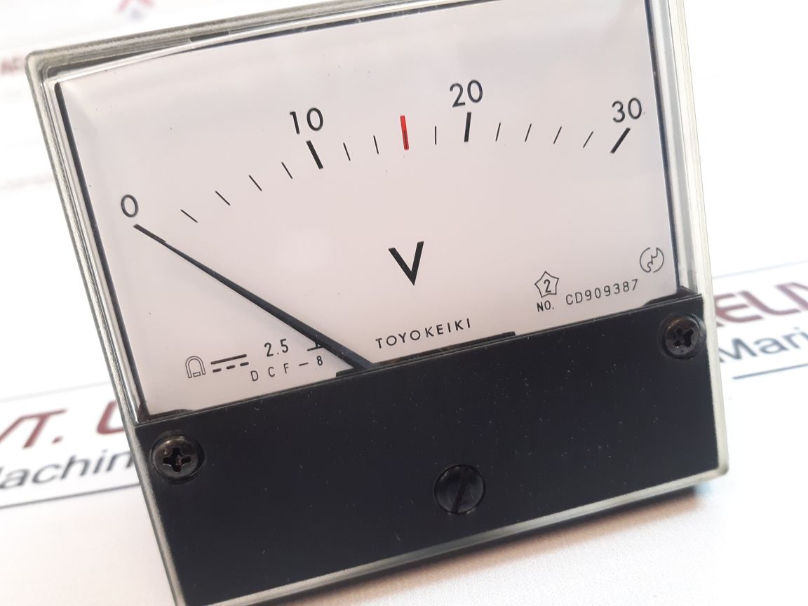 Toyokeiki Dcf-8 Voltmeter 0 To 30V