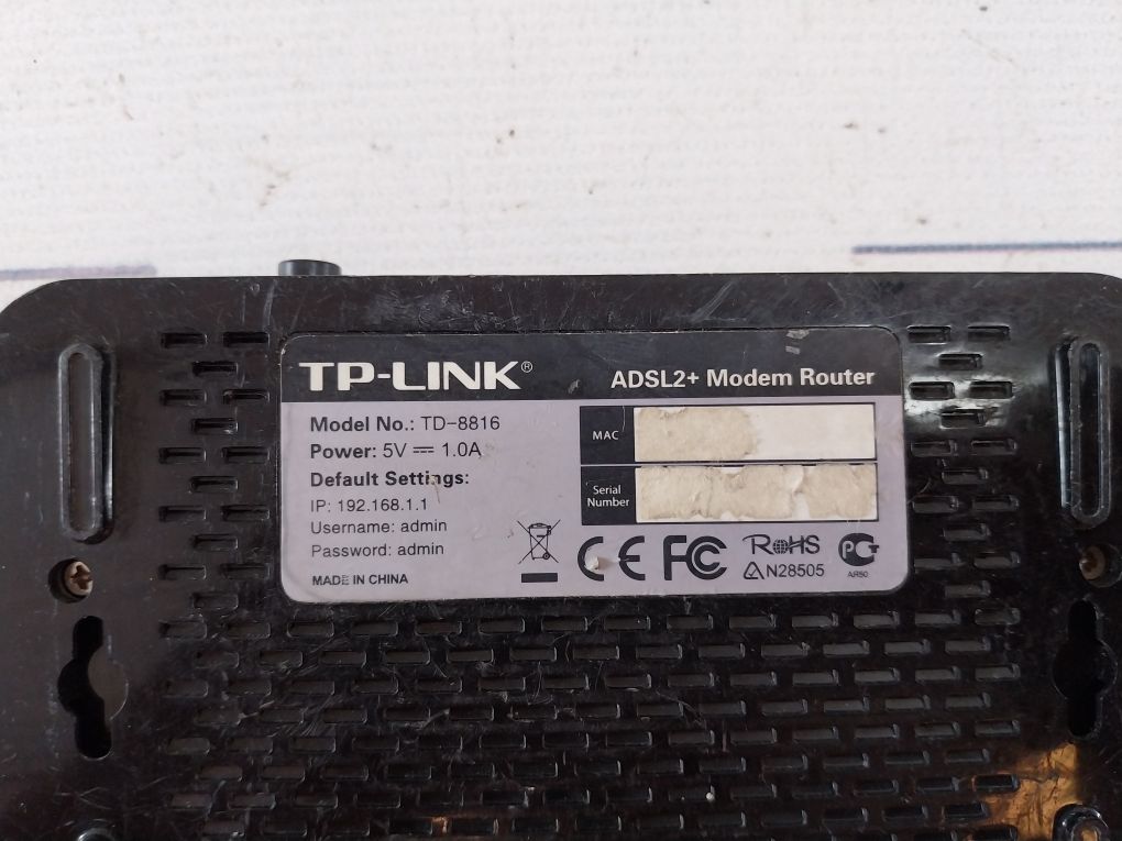 Tp-link Td-8816 Adsl2+ Modem Router