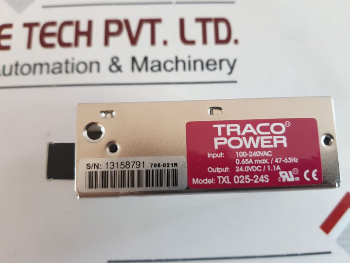 Traco Power Txl 025-24S Power-supply 230V/24V 1.1A 25W