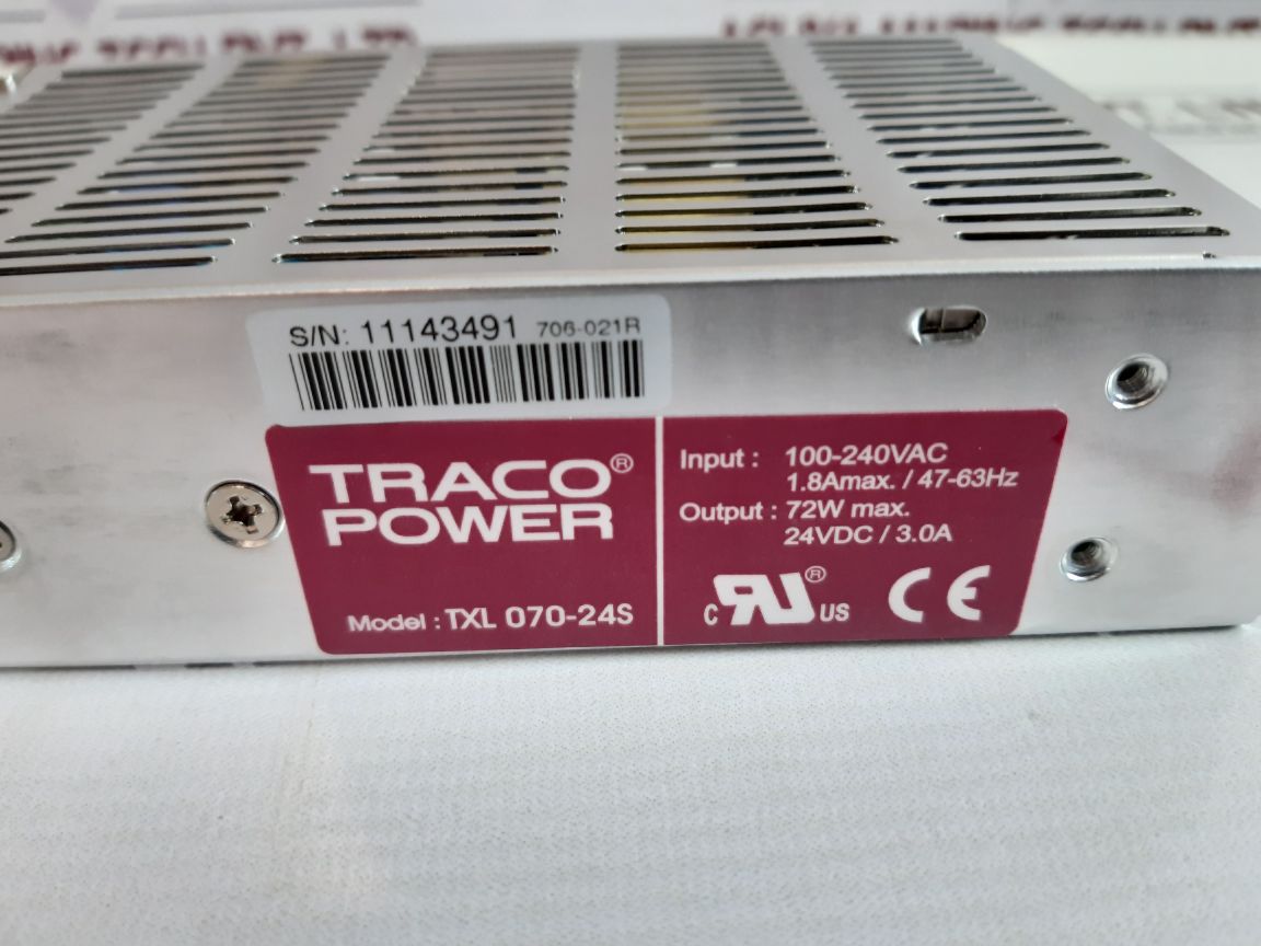 Traco Power Txl 070-24S Switching Power Supply Mv7306Dfe24P27