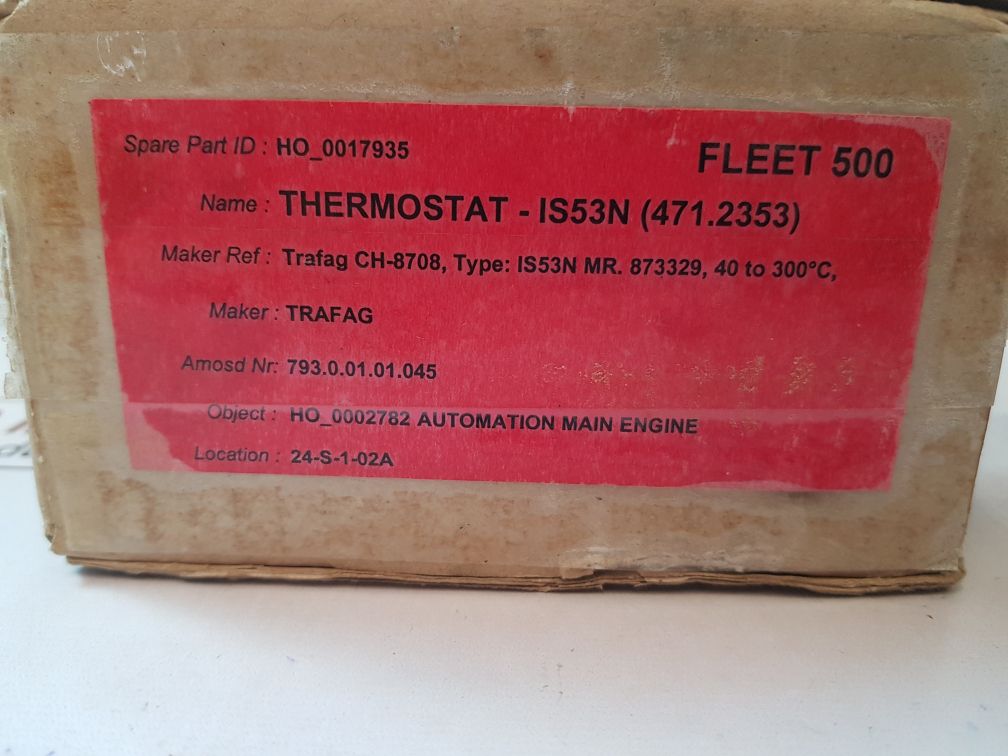 Trafag 471.2353 pressure switch temperature thermostat