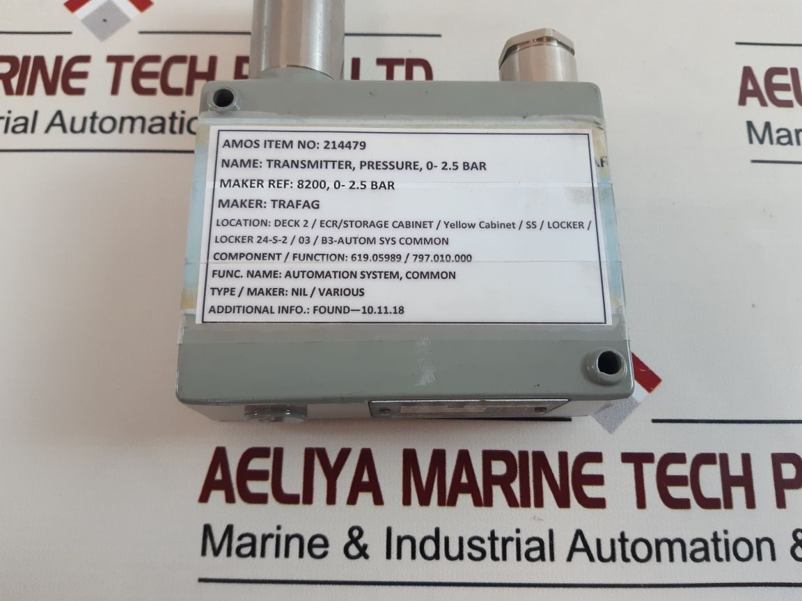 Trafag 8200 Pressure Transmitter