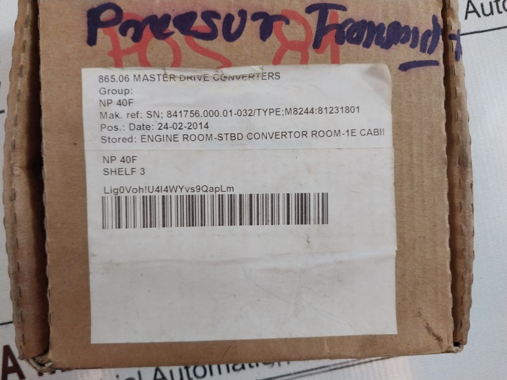 Trafag 8244.81.2318 Pressure Transmitter