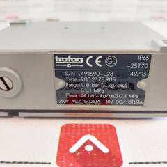 Trafag 900.2378.905 Pressure Switch 1…10 Bar (~Kg/Cm2)