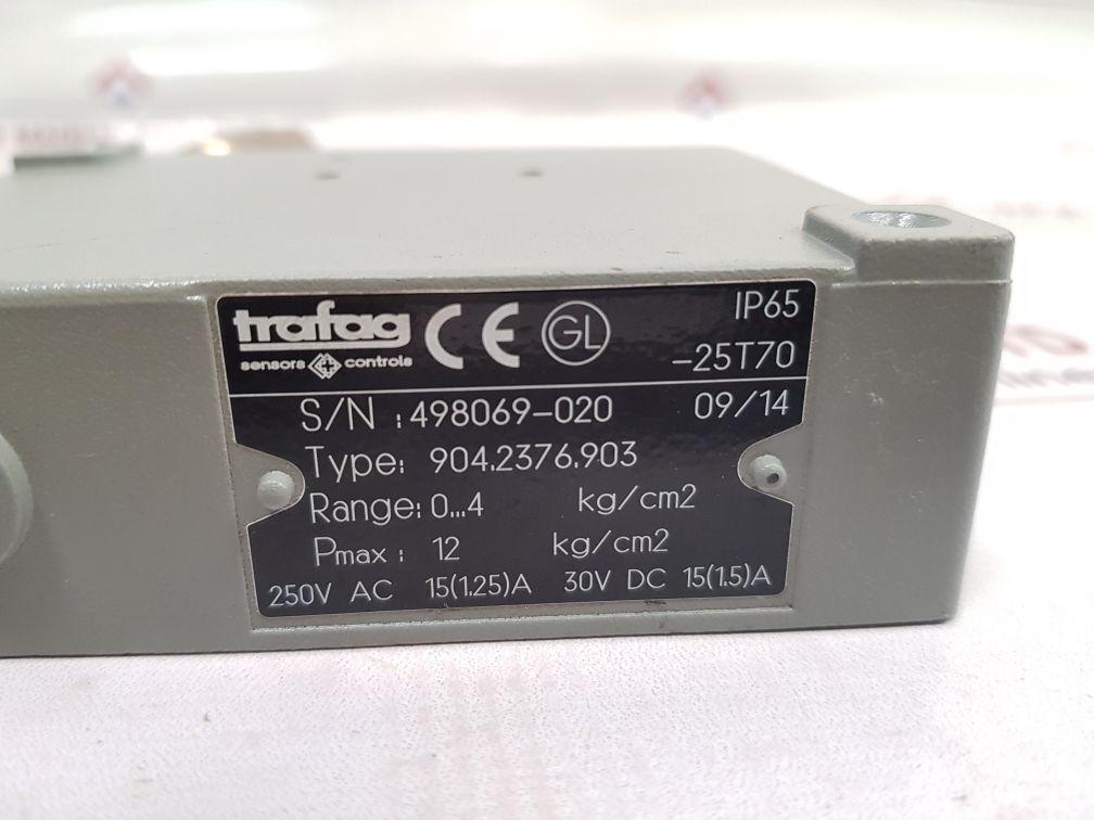 Trafag 904.2376.903 Pressure Switch 0...4 Kg/Cm2